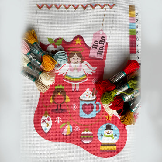 Personalised Christmas Stocking - Angel