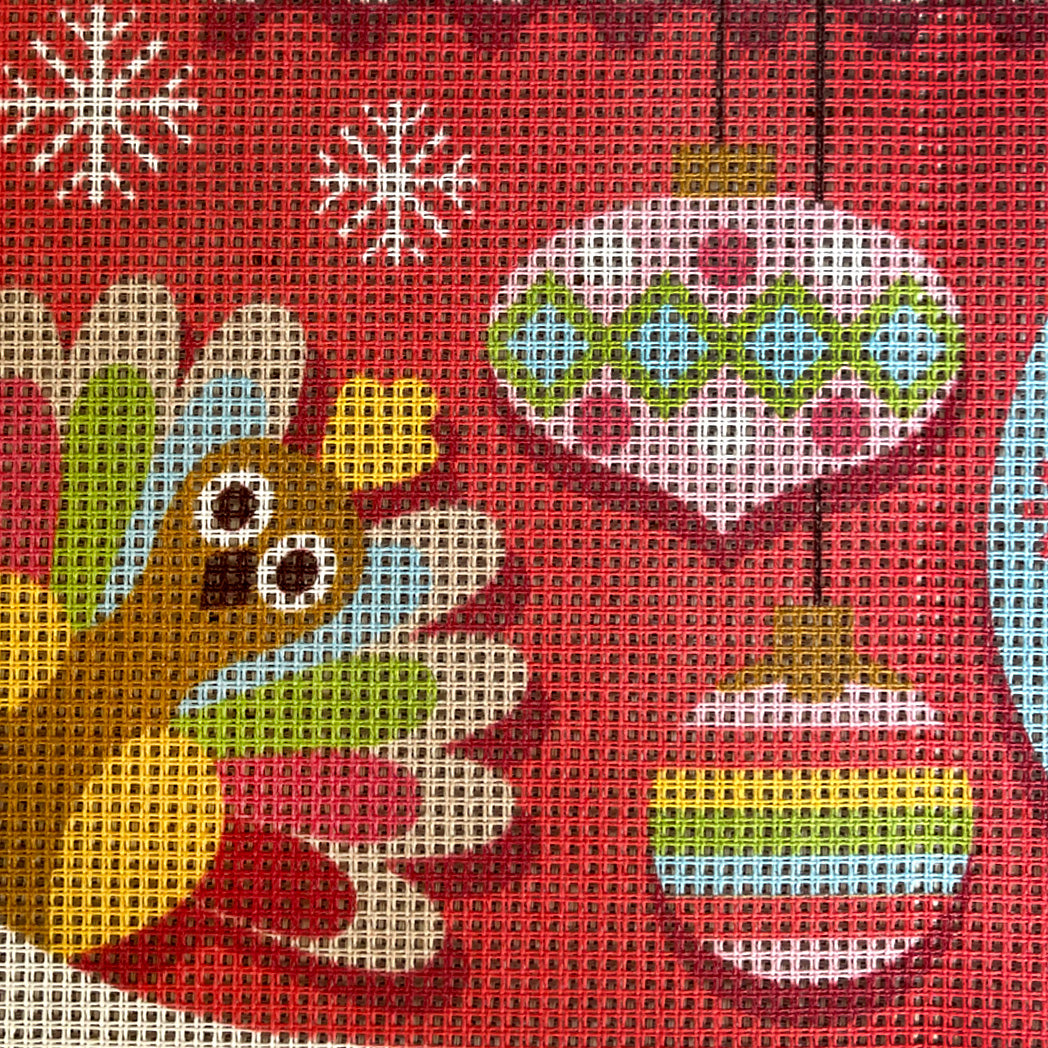 Personalised Christmas Stocking - Santa and Rudolf